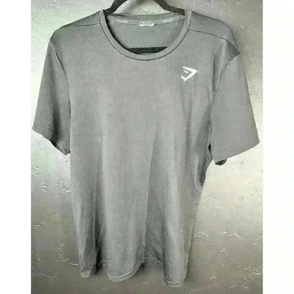 Gymshark Men’s  Black Arrival T Shirt Tee Stretch Black Small - Picture 1 of 4